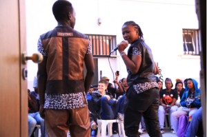 Jacob Jones performs their Hit song Drag Queen. Photo by: Lebo Ntladi Source: Iranti-org