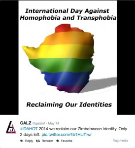 Zimbabwe-IDAHOT-2014-Tweet