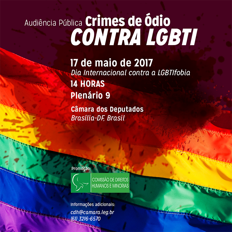 Audiência dia 17 na Câmara dos Deputados a tarde