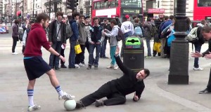 Image: Freeze flash mob during Parkinson’s Awareness Week in Piccadelly London 2013.
