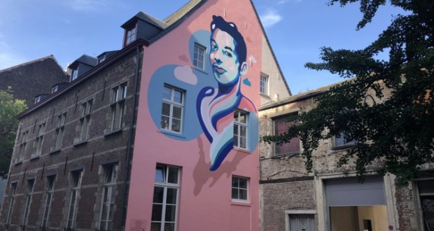 Ihsane Jarfi Brussels mural